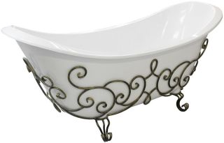 Кованая подставка для ванны Эстет Скарлетт ФР-00001481 патина